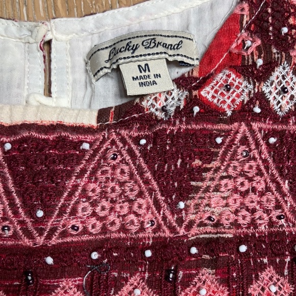 Lucky Brand BoHo embroidered tank - Picture 3 of 6